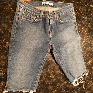 J Brand Cut Off Bermuda Jean Shorts
